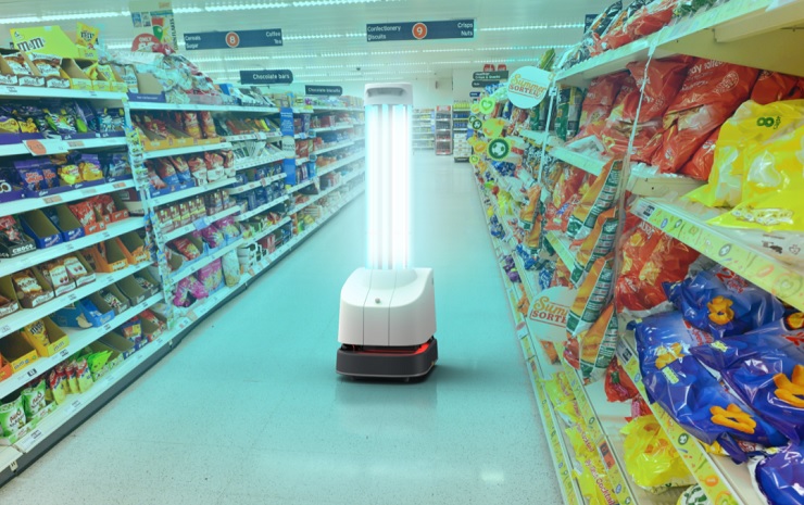 Дезинфицирующие роботы приходят в европейские супермаркеты 