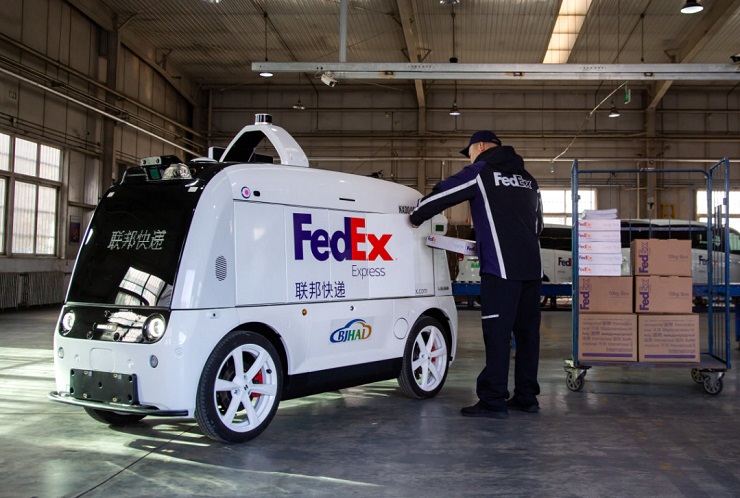 FedEx и Neolix тестируют автономные средства доставки в Китае