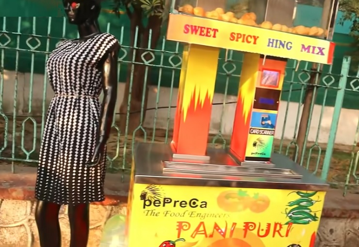 Индусы разработали смарт вендинг автомат по продаже пани пури