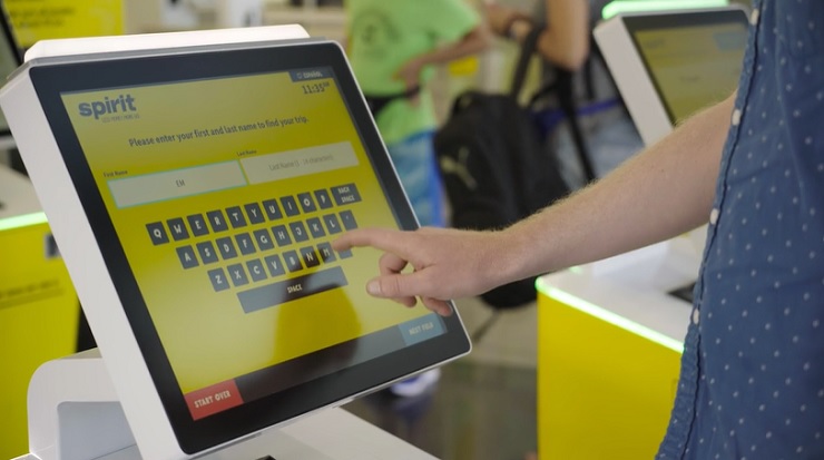 Spirit Airlines запустила биометрическую систему саморегистрации 