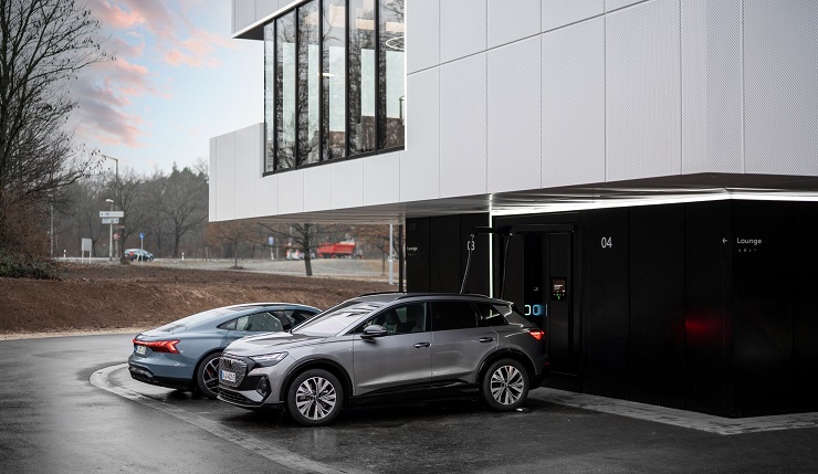 Audi представила новую концепцию зарядных станций для электромобилей