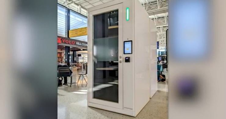 Капсульные офисы самообслуживания Jabbrrbox появились в аэропорту Остин-Бергстрем