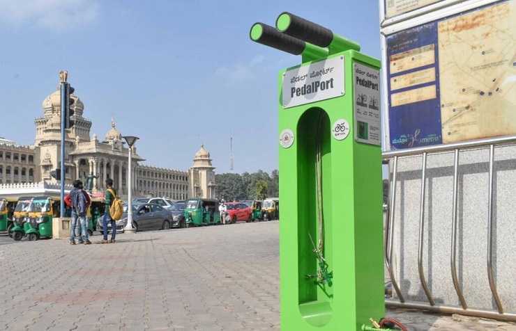 В Бангалоре установили первый киоск самообслуживания для ремонта велосипедов