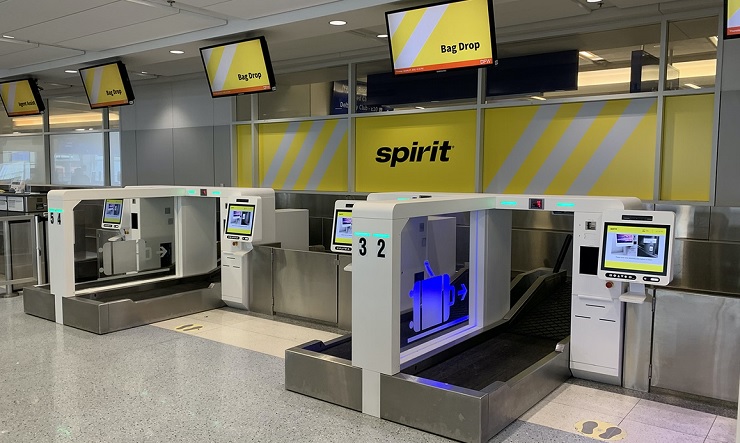 Spirit Airlines внедрила системы самообслуживания пассажиров в аэропорту DFW