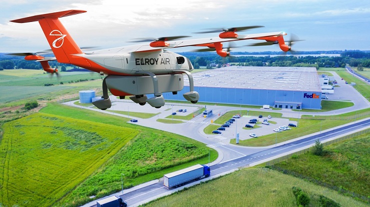 FedEx совместно с Elroy Air испытает автономную доставку грузов дронами