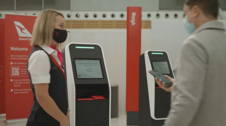 Qantas представила новые киоски для саморегистрации пассажиров