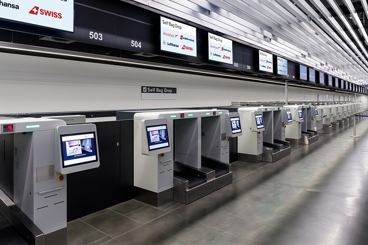 Аэропорт Цюриха внедряет систему автоматической регистрации и сдачи багажа