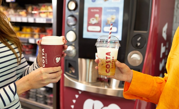 Costa Coffee представит кофемашины самообслуживания для приготовления горячих и холодных напитков