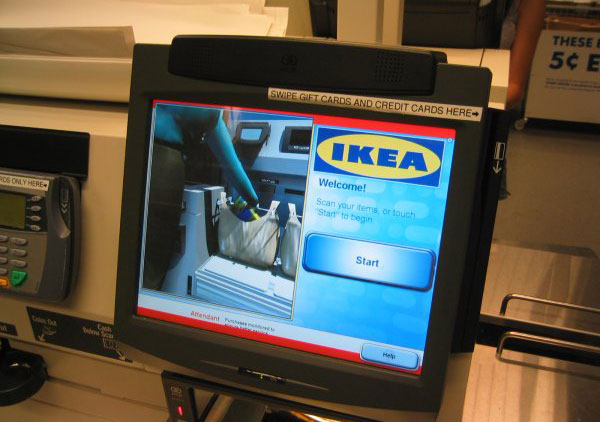 Магазины IKEA внедряют кассы самообслуживания клиентов