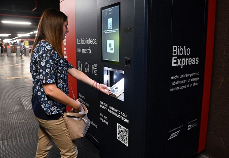 В Милане открылась автоматизированная библиотека самообслуживания
