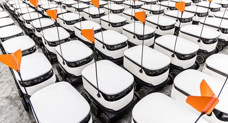 Роботы для доставки еды появятся на улицах Чикаго
