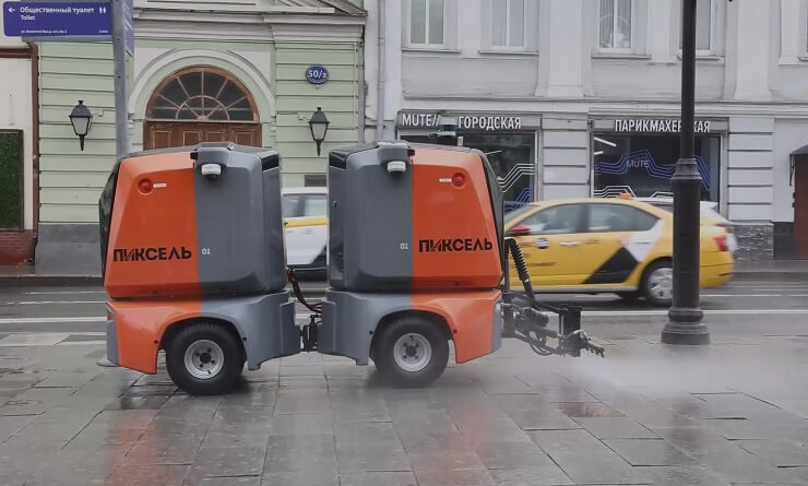 В Москве тестируют робота-уборщика «Пикселя»