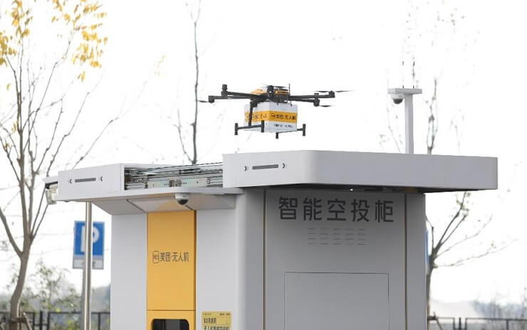В Китае растет спрос на доставку дронами