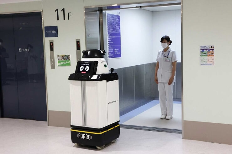 Роботизированную доставку препаратов тестируют в больницах Японии