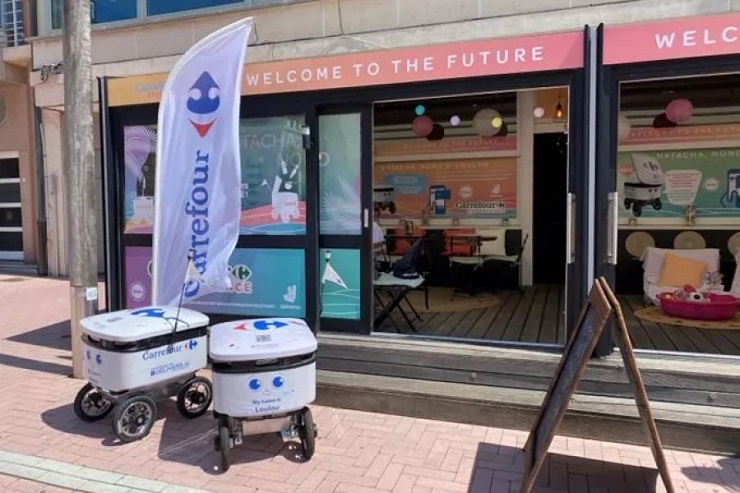 Carrefour тестирует сервис роботизированной доставки в Бельгии