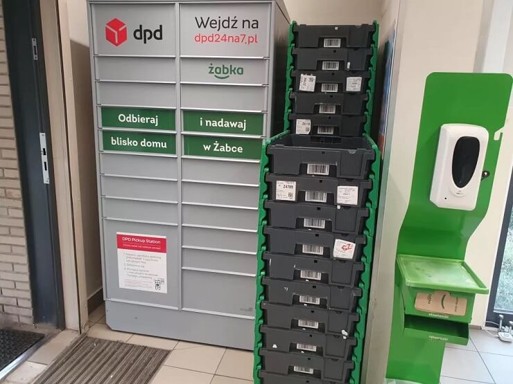 В магазинах Żabka установили посылочные автоматы DPD