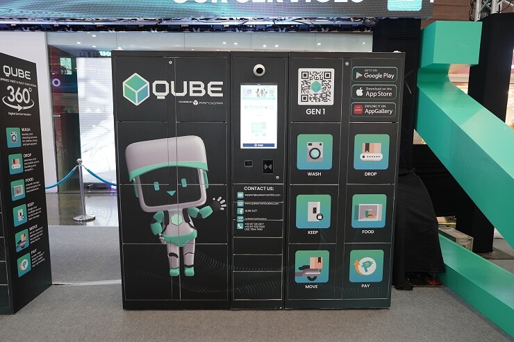 QUBE представил умный локер на Филиппинах