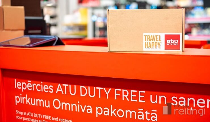 ATU Duty Free реализовал в аэропорту Риги доставку покупок в постаматы Omniva