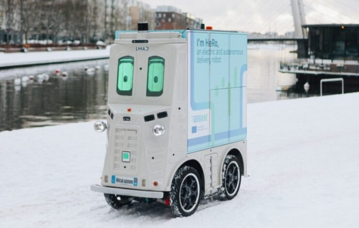 В Хельсинки тестируют робота-курьера для доставки посылок