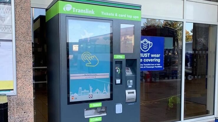 Translink установил билетные автоматы на ж/д вокзалах Северной Ирландии