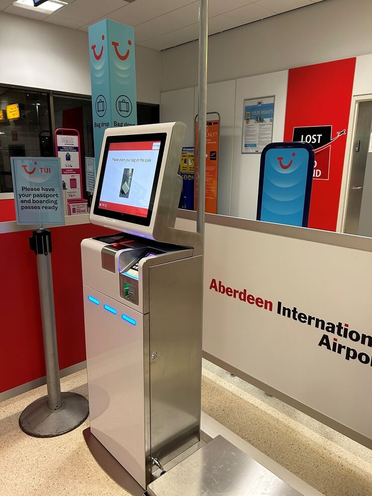 TUI запускает киоск сдачи багажа в шотландском аэропорту Абердина