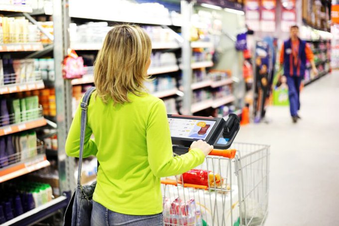 Смарт тележки для покупок автоматизируют платежи в продуктовых магазинах