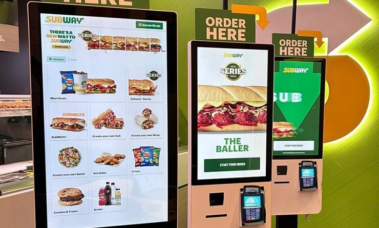 Subway представила киоски самообслуживания в ресторанах Великобритании, Финляндии и Германии