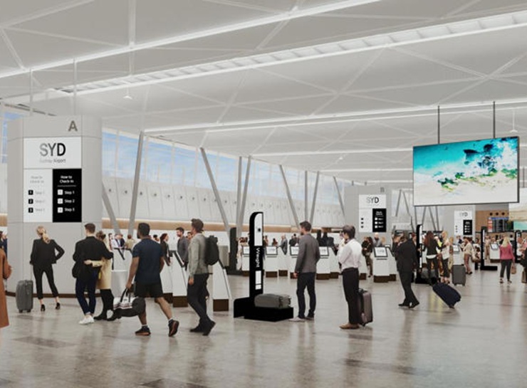 Системы самообслуживания увеличат скорость обработки пассажиров в аэропорту Сиднея