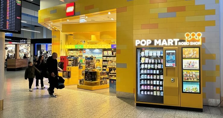 Вендинг автомат Pop Mart приземлился в аэропорту Мельбурна
