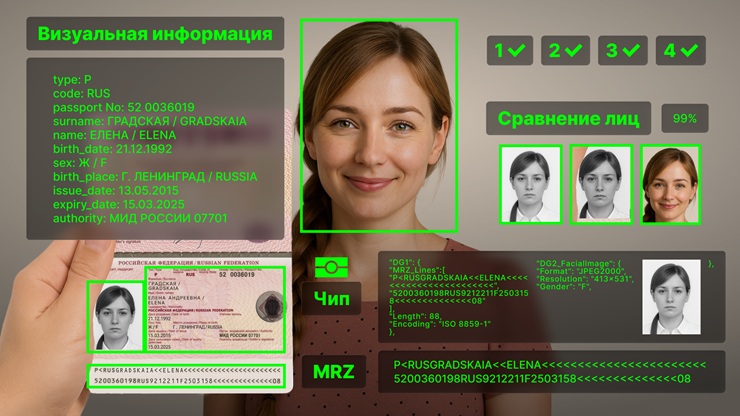 В России представили технологию проверки загранпаспортов РФ и СНГ с помощью NFC и искусственного интеллекта