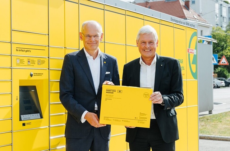 Austria Post установит 100 новых круглосуточных почтоматов на парковках магазинов SPAR