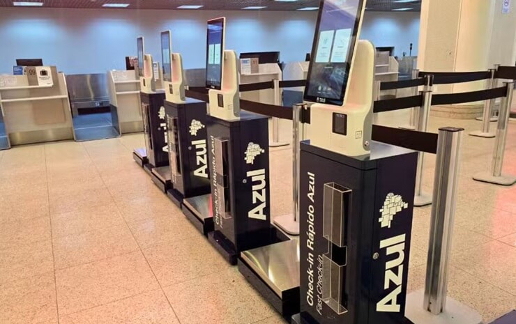 Azul устанавливает киоски самообслуживания в аэропорту Сантос-Дюмон