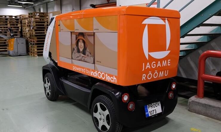 Omniva внедряет беспилотные фургоны для доставки посылок в Эстонии