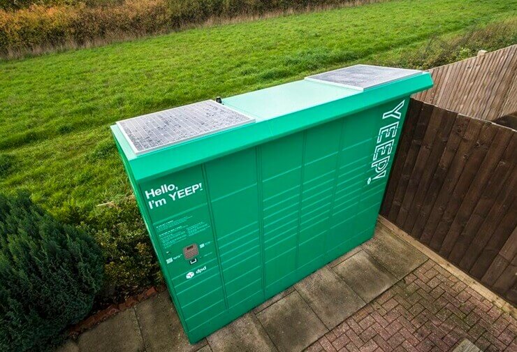 YEEP! запустил крупнейшую в Великобритании сеть почтоматов на солнечных батареях