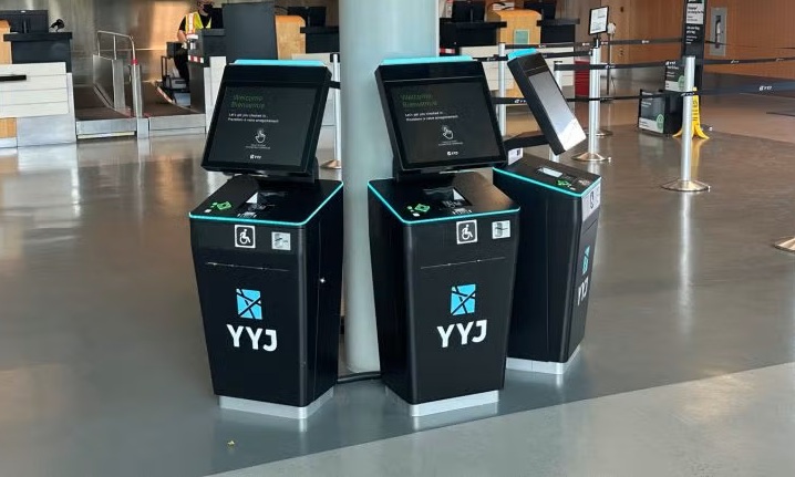 Embross внедряет киоски саморегистрации пассажиров в ключевых аэропортах Западной Канады