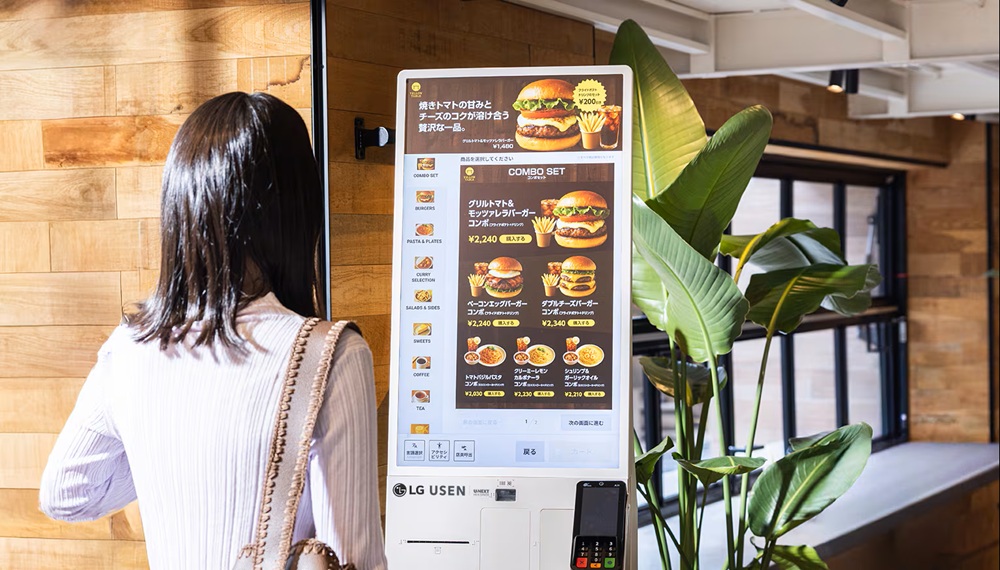 LG Electronics поставляет киоски японским ресторанам