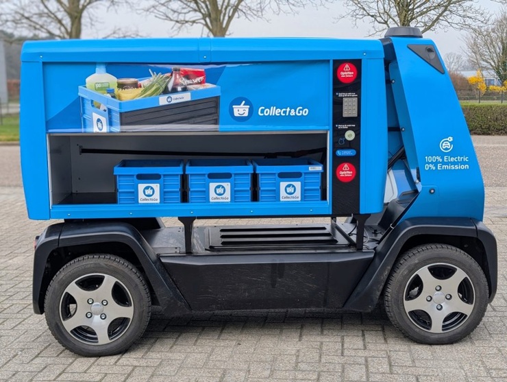 Компания Colruyt выпустила на дорогу в Левене беспилотного робота для доставки товаров