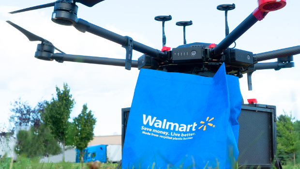 Walmart доставил 1 миллион заказов с помощью дронов