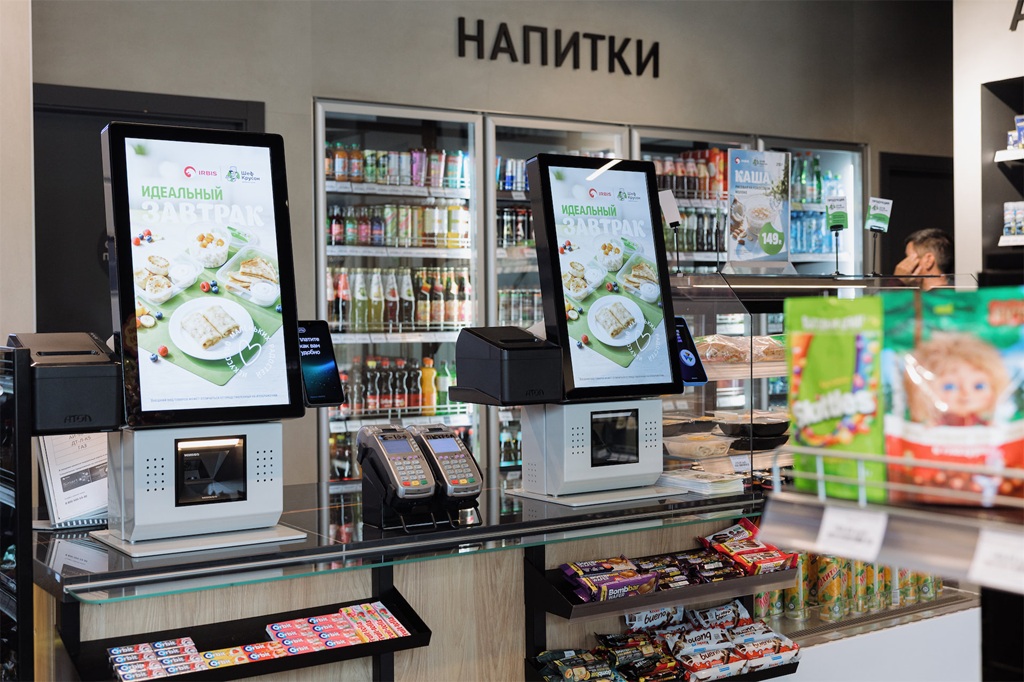 Новые кассы самообслуживания TOUCHPLAT установлены на АЗС "Ирбис"