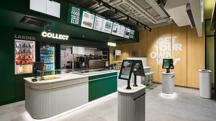 Subway представляет концепцию ресторанов с приоритетом цифровых технологий