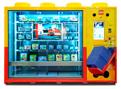 Брендированный вендинг автомат LEGO был представлен на выставке в Нью-Йорке