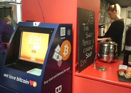 Google установил в Лондоне Bitcoin банкомат