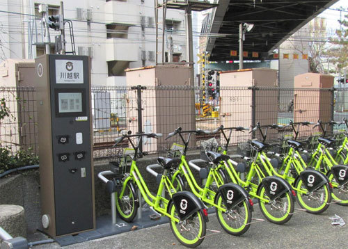 В Японии запустили уличные киоски по велопрокату 