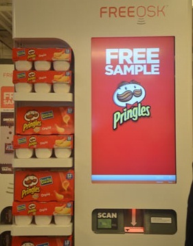 Торговые автоматы «Freeosk» раздают бесплатные образцы продукции