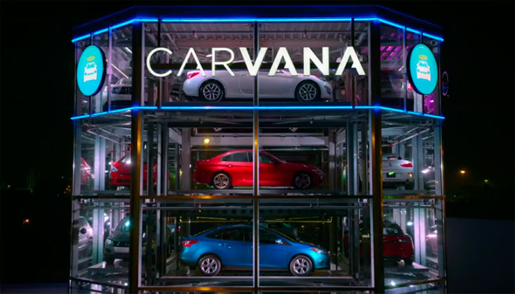 Автомобильный онлайн сервис «Carvana» представил пятиэтажный вендинг автомат