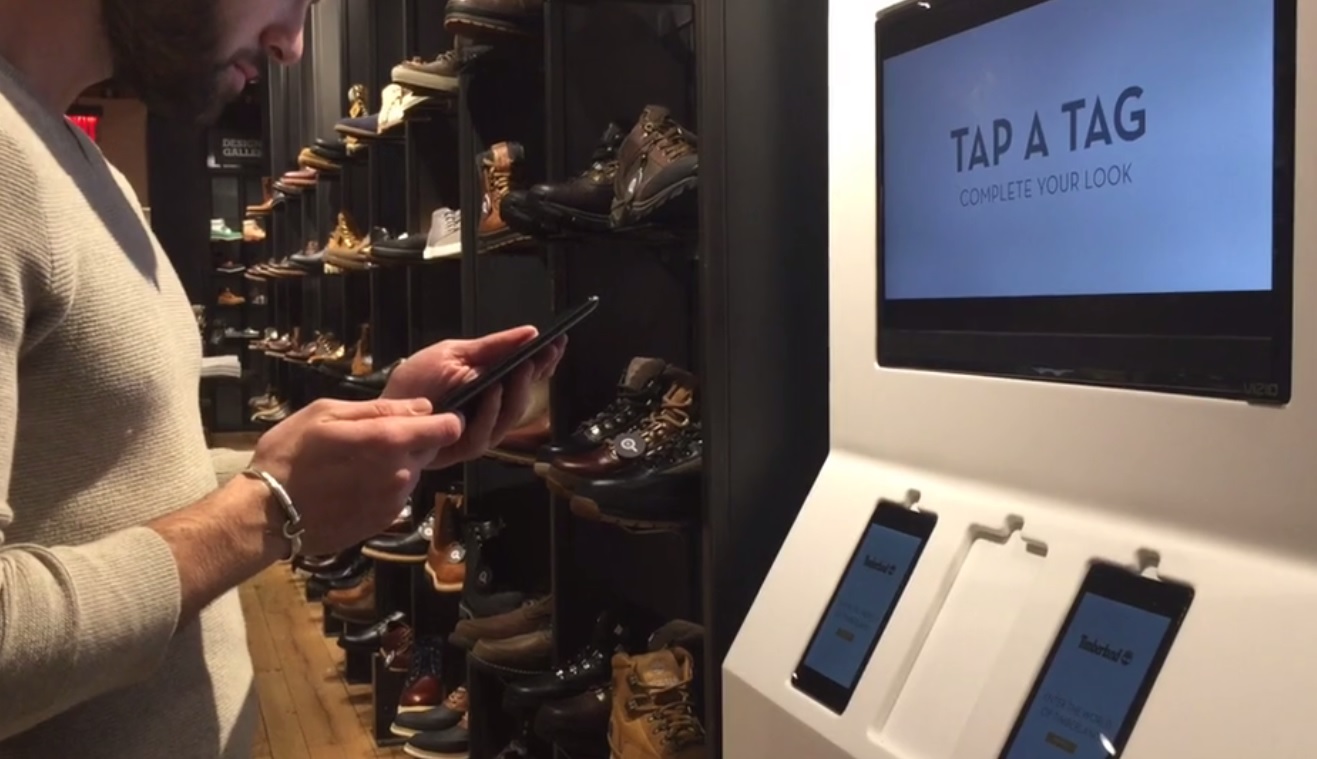 Timberland представил магазин с поддержкой технологии NFC