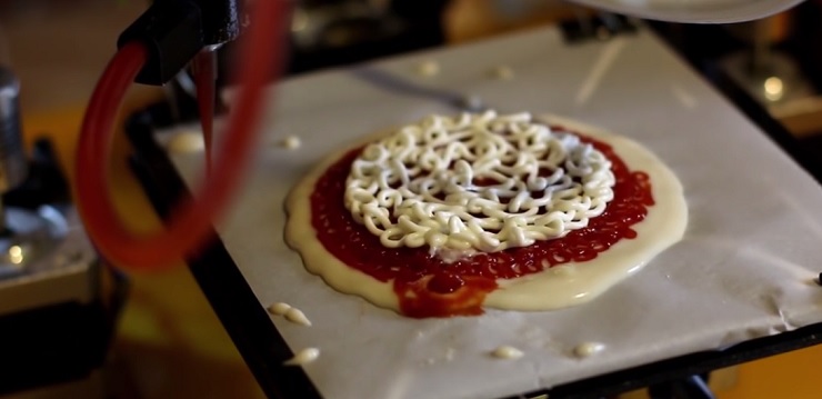 3D киоск печатает и приготовит пиццу за 1 минуту 