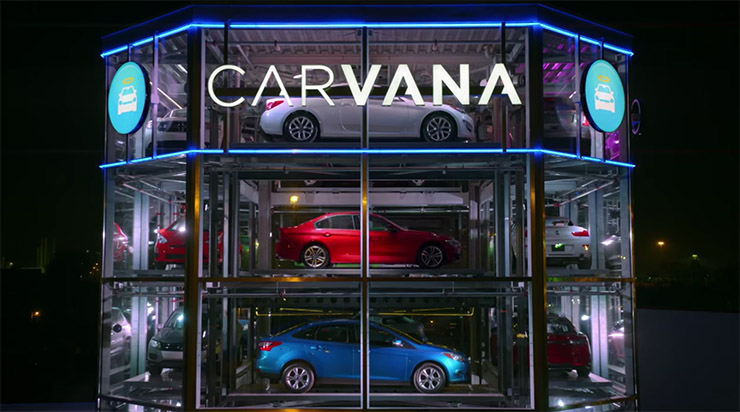 Проект вендинг автомата Carvana по продаже автомобилей привлек $460 млн. инвестиций 