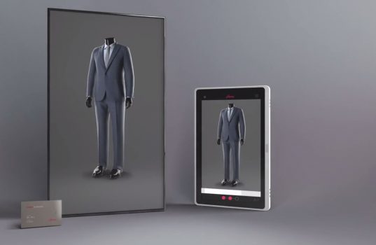 Итальянский бренд «Brioni» внедряет в своих магазинах виртуальные примерочные зеркала