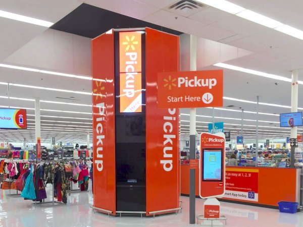 Walmart тестирует автоматизированную систему выдачи покупок из интернет-магазина